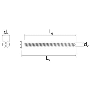 Viti fissaggio placche 3,3x70 confezione 200 pezzi