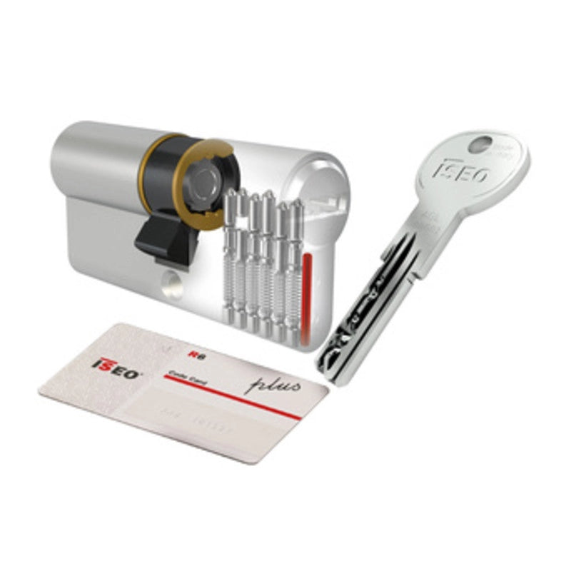 ISEO R6 PLUS CILINDRO SAGOMATO 40-60 NICHELATO C/5CH+1