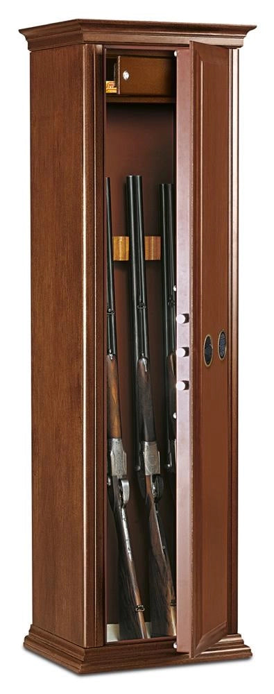 Armadio Di Sicurezza A Chiave Per 7 Fucili Serie Riv. Legno Technomax 1520x470x360mm
