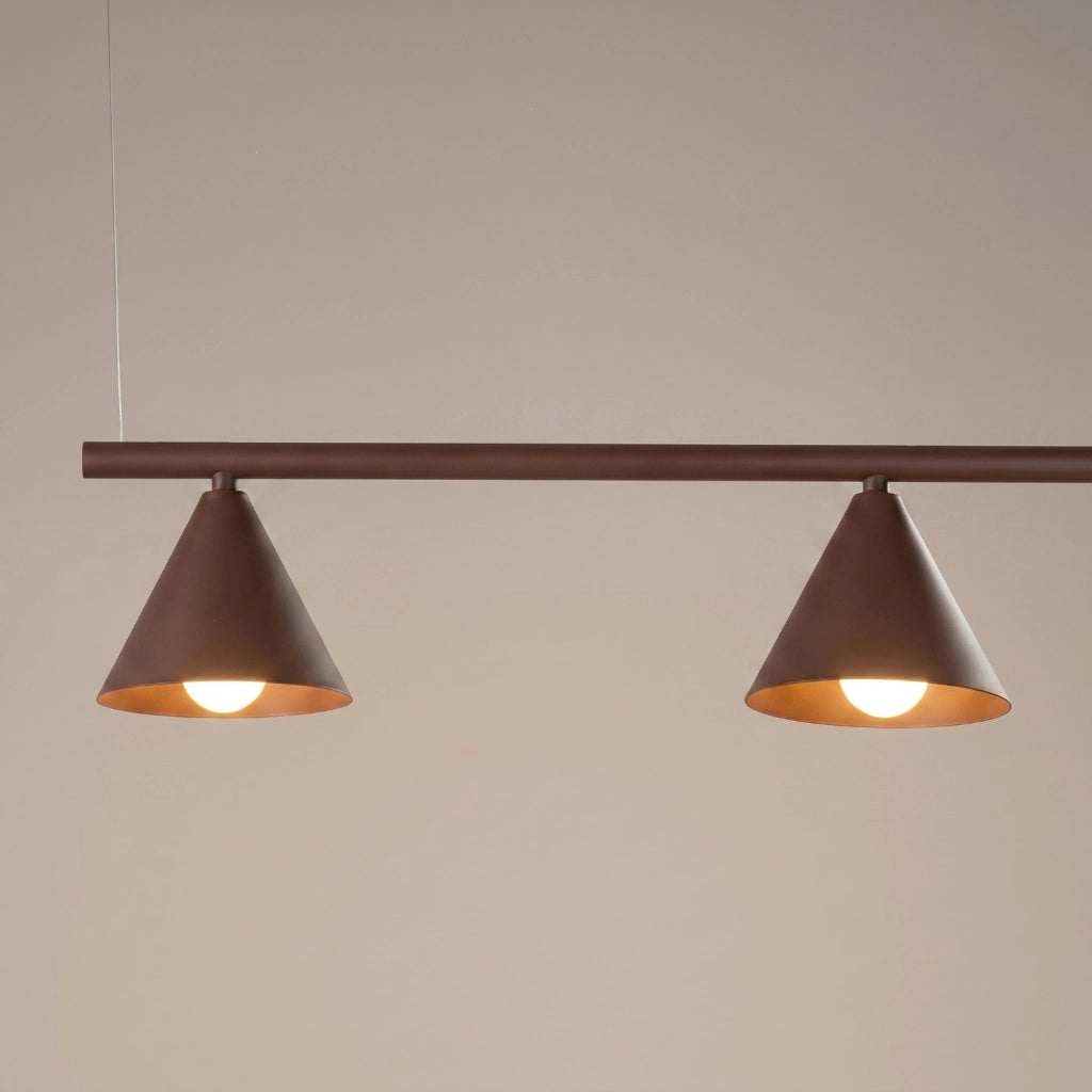 Lampadario NOX 4L marrone