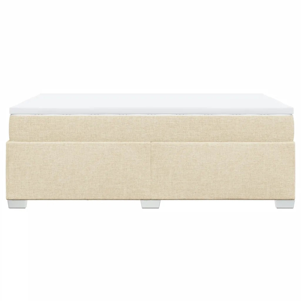 Giroletto a Molle con Materasso Crema 120x200 cm in Tessuto 3285128
