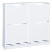 Mobile Portascarpe Gagliole, Scarpiera 8 Vani, 90x100x25h cm Bianco