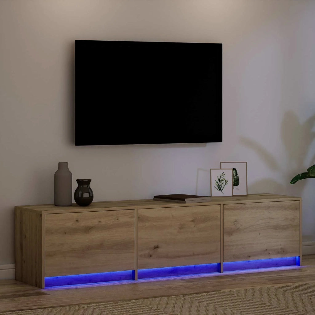 Mobile TV Rovere artigianale 165 x 34 x 40 cm Legno multistrato