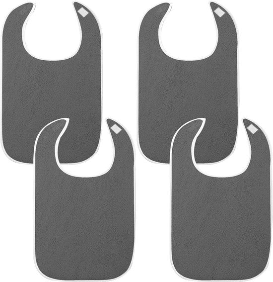 4 pacchi di protezioni per abbigliamento per adulti, slittini riciclabili, lavabili e impermeabili per anziani, protezioni per abbigliamento per adulti, protettori di abbigliamento unisex per madre e padre (grigio)