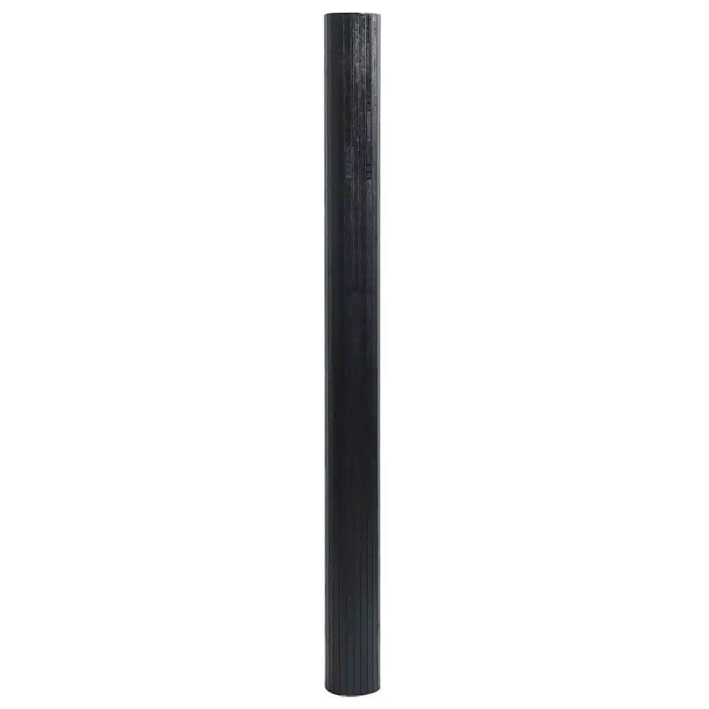 Tappeto del soggiorno | Tappeto Rettangolare Nero 100x100 cm in Bamb¨´