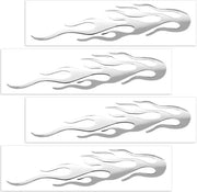 4 pezzi di adesivi per carrozzeria a strisce sportive da auto con design da racing, acqua resistente, decorativo per bicicletta.