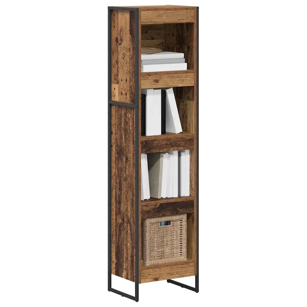Armadio per Libri Legno vecchio 40 x 30 x 155 cm 886376