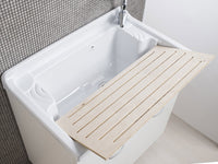 Mobile Lavatoio in ABS 80x50x88 cm 2 Ante Ambrosini Doris Bianco Opaco