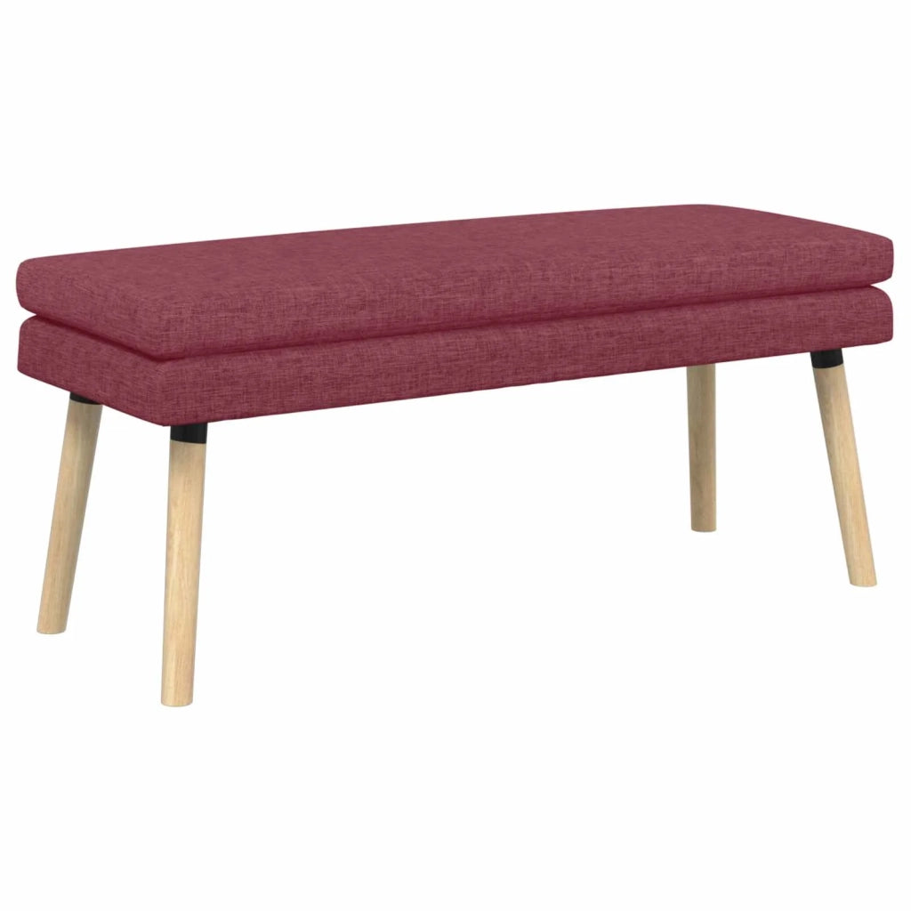 Panchina a doppio strato Rosso Vino 110 x 40 x 47 cm Tessuto 42038448