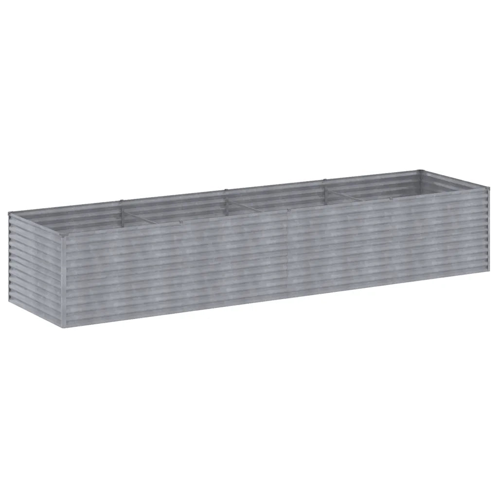 Fioriera Rialzata da Giardino-Vaso da giardino 386x100x69 cm in Acciaio Corten