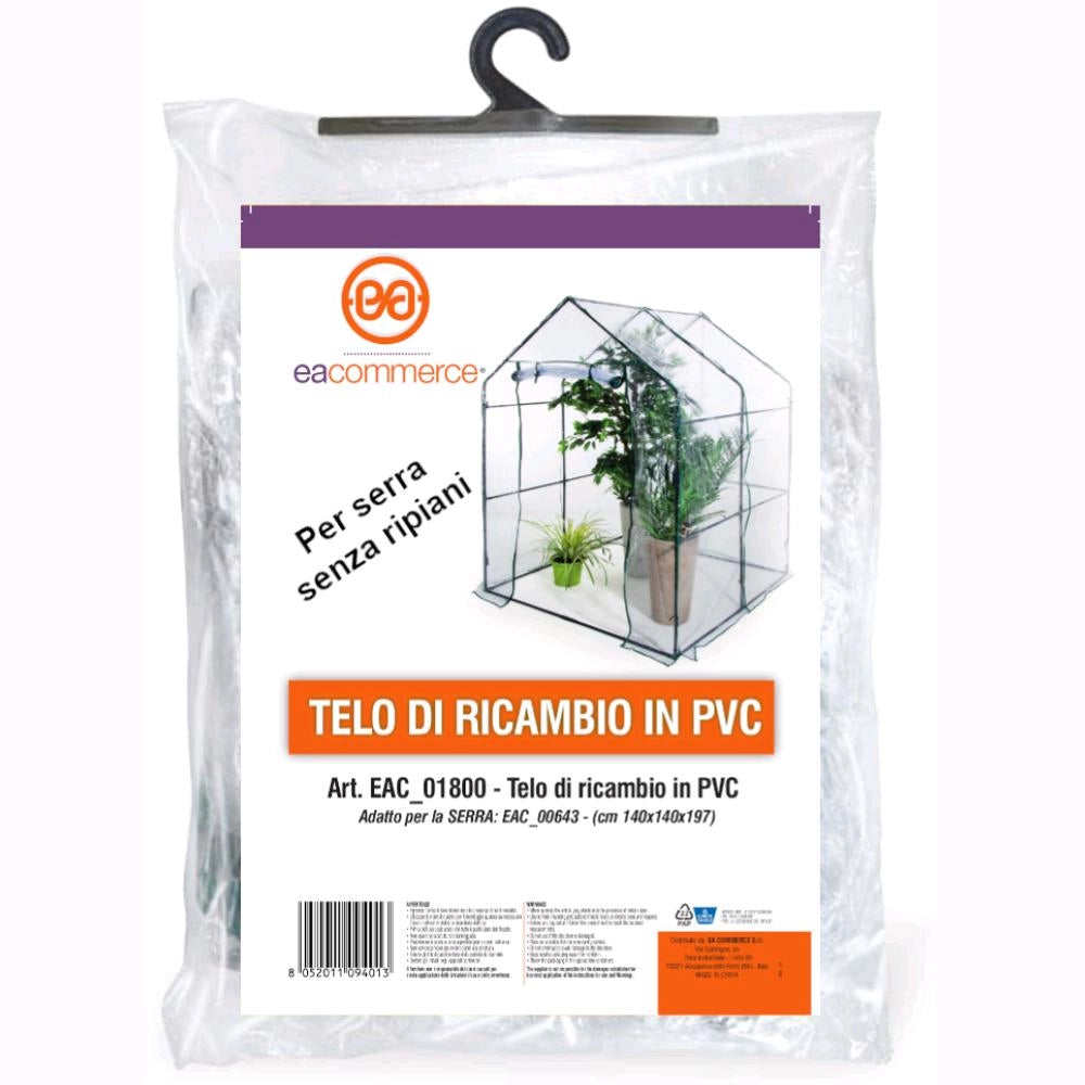 Telo di ricambio in PVC Impermeabile per Serra da Giardino a Parete