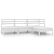 Set Divani da Giardino 4 pz in Legno Massello di Pino Bianco cod mxl 43717
