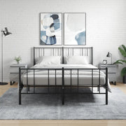 Comodini 2pz-Set di 2 Tavolino da notte Grigio Sonoma 40x35x50 cm in Legno Multistrato 148105