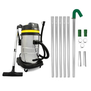 Kit Pulizia Grondaie con Tubi Estensibili + Aspiratore Industriale 60L