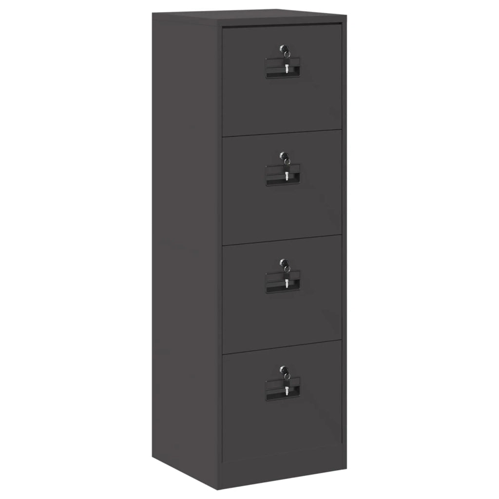Armadio per File con cassetto Nero 45,5 x 42 x 139 cm CFW3532529