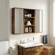 Armadio da bagno a muro Quercia Affumicata 40 x 14 x 70 cm 889363