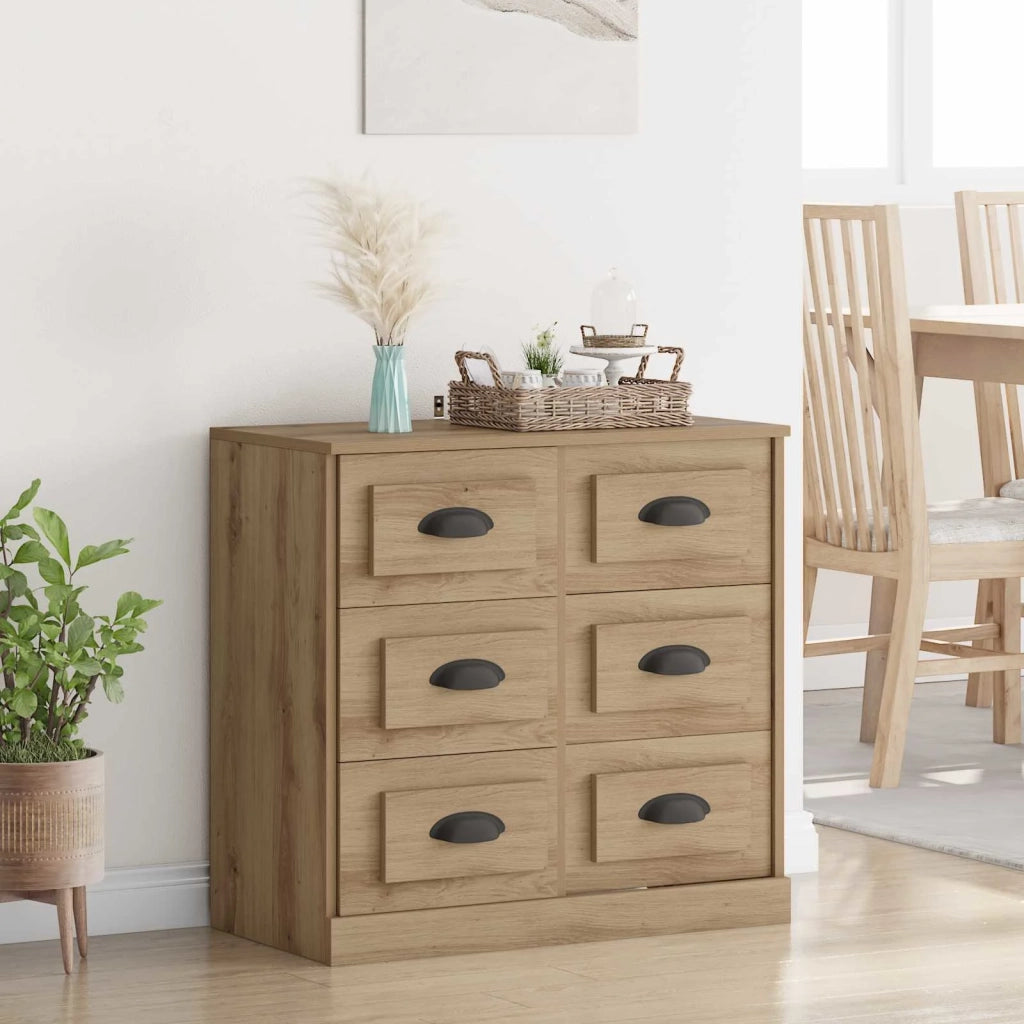 Credenza con cassetto Rovere artigianale 70 x 35,5 x 67,5 cm 881427