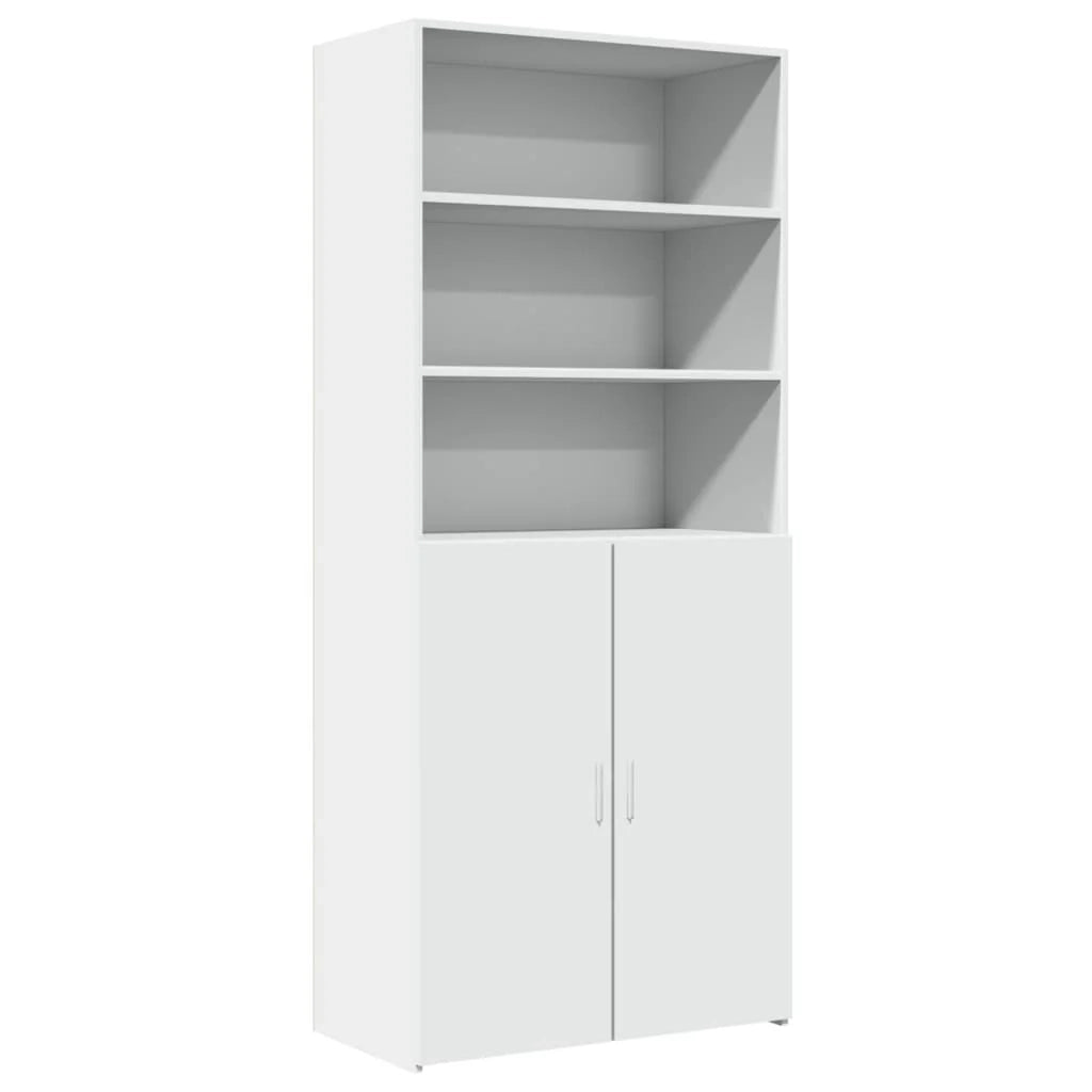 Buffet credenza cassettiera mobiletto mobile contenitore organizer cucina soggiorno salotto alto 80 x 42,5 x 185 cm legno ingegnerizzato bianco 02_0032775