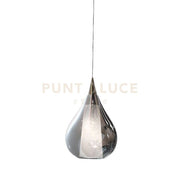 SOSPESI-E27G F Sospensione vetro 1 luce color fumè attacco E27 diam.25cm senza base