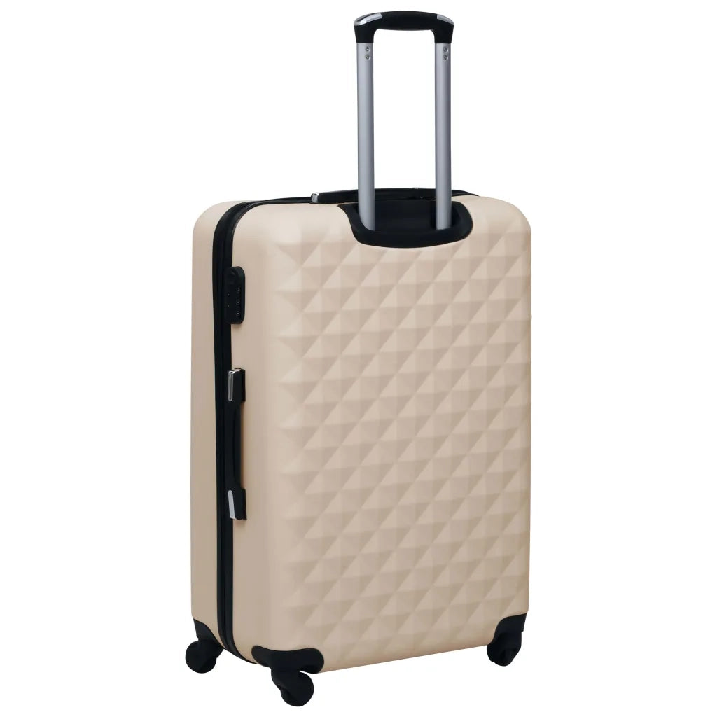 Set Valigie Trolley a Custodia Rigida 2 pz Oro in ABS CFW1343366