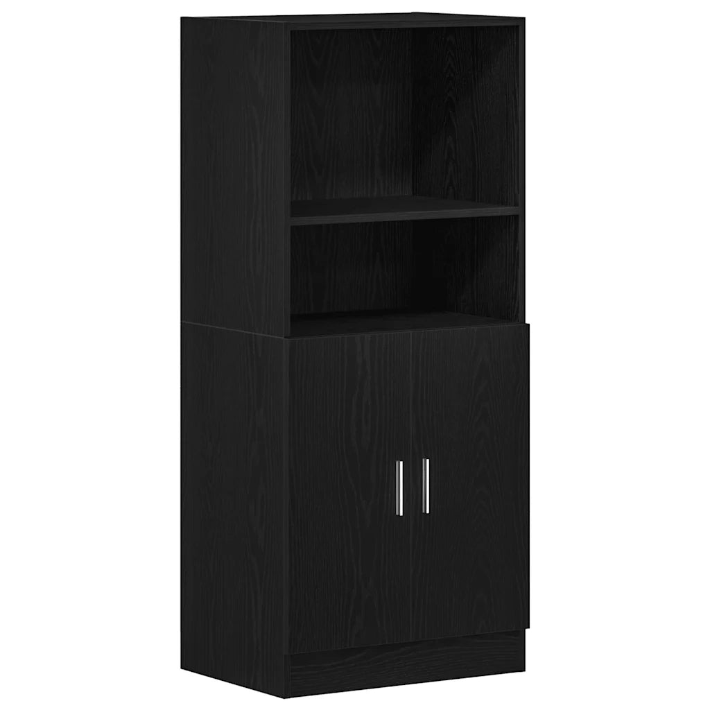 Set di Mobili da Cucina 3 pz Nero in Truciolato 3324152