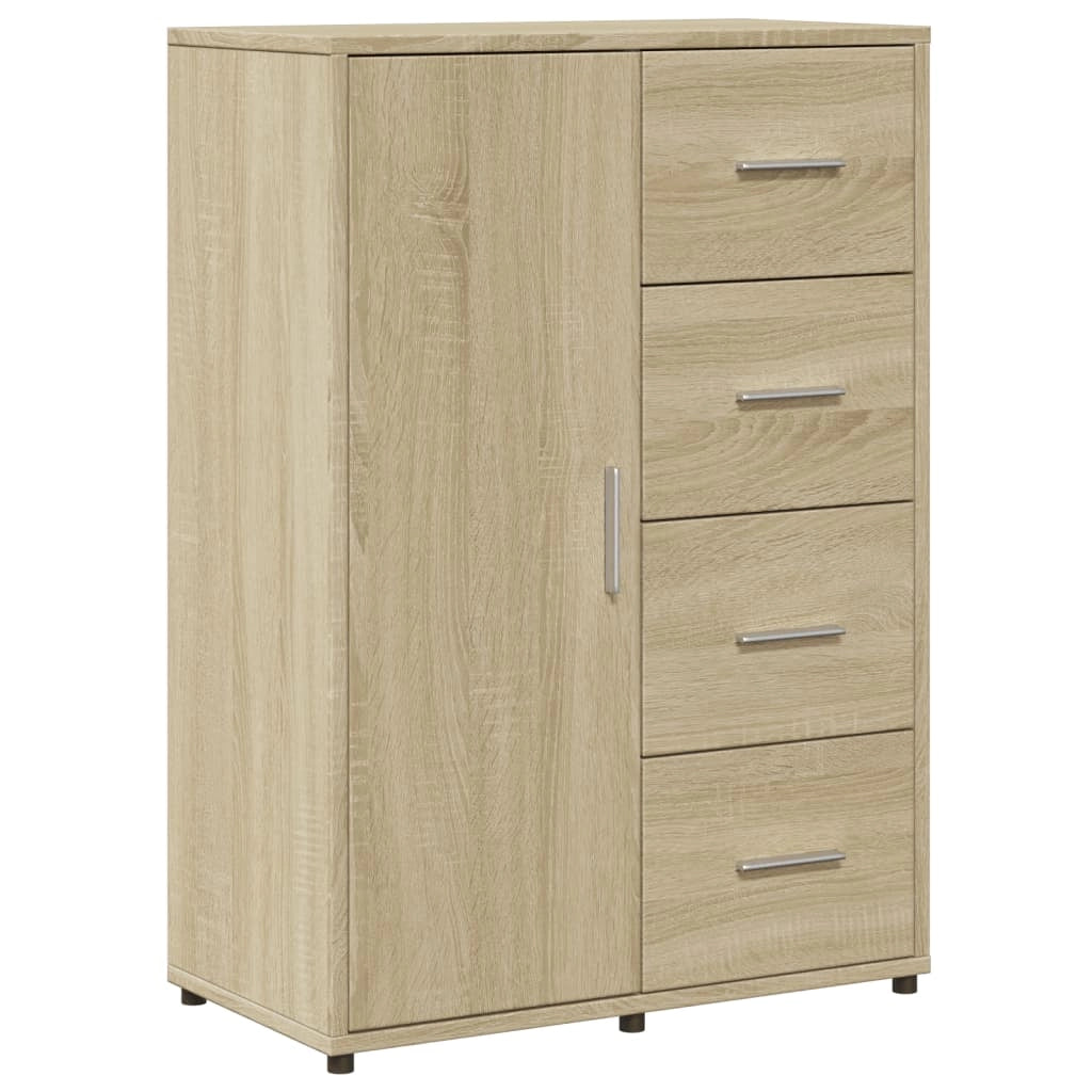 Buffet credenza cassettiera armadio mobile contenitore organizer cucina soggiorno rovere Sonoma 60 x 31 x 84 cm legno ingegnerizzato marrone 02_0031597