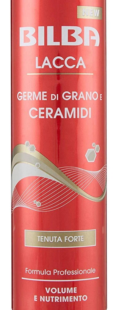 BILBA LACCA FISSAGGIO CAPELLI GERME DI GRANO E CERAMIDI TENUTA FORTE 250ML