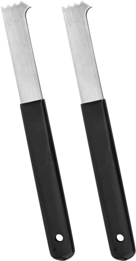 2 strumenti per rimozione pietra stradale, tirapiedi stradali in acciaio inox con spazzola per giunti, microsfregiante e serramanici, sollevatore pietra stradale con maniglione antiscivolo per giardino, prato, patio e mattonelle