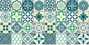 Tappeto passatoia antiscivolo made in Italy diversi modelli 50x300cm - Verde
