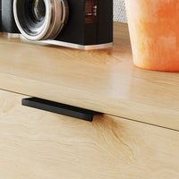 Consolle da Ingresso in Stile Nordico 100x30x80,5 cm in Legno e Acciaio Rovere