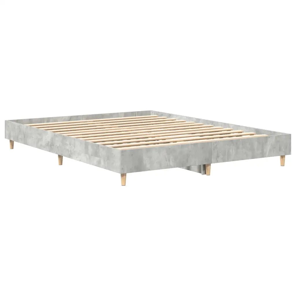 Giroletto senza Materasso Grigio Cemento 150x200 cm Truciolato 3328711