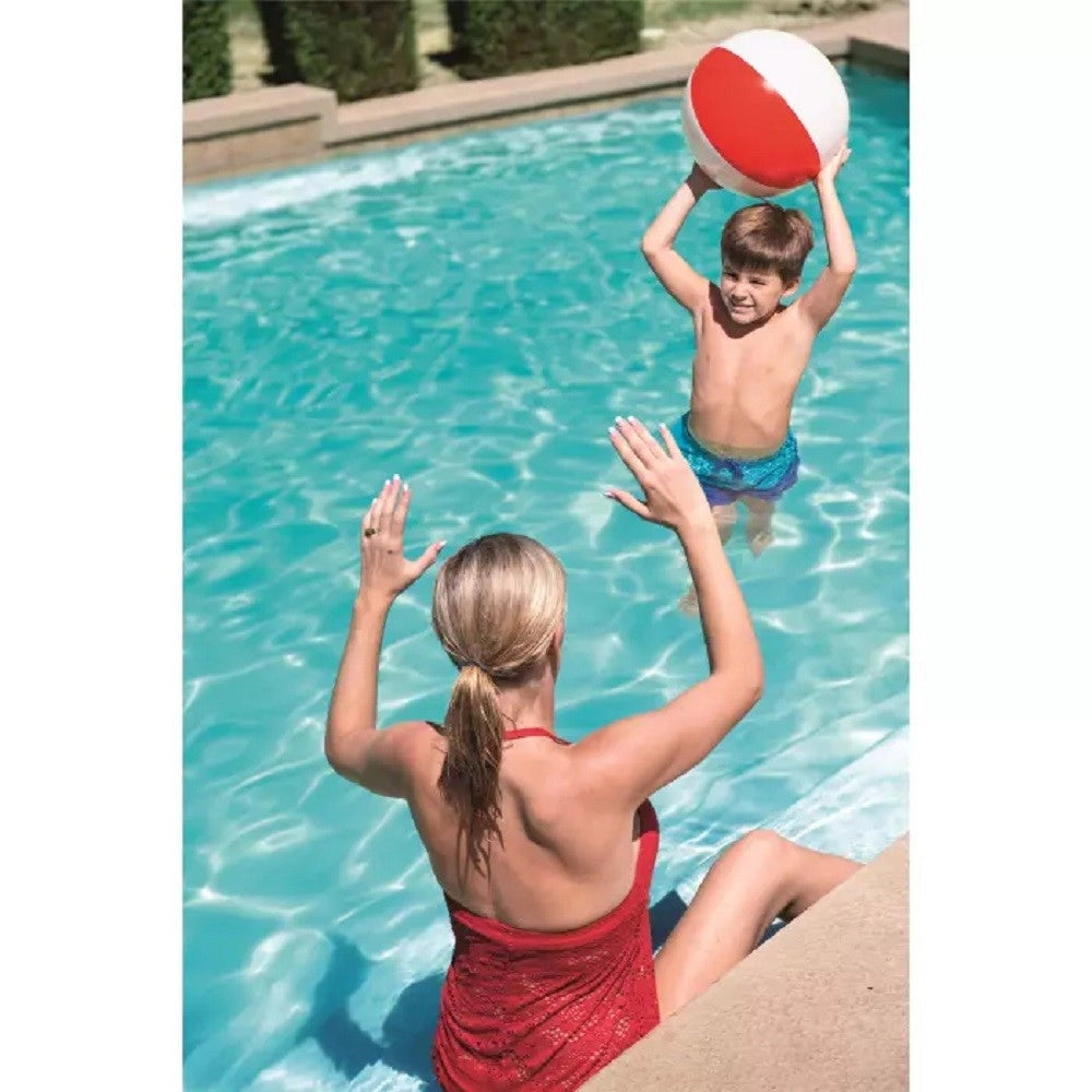 Trade Shop - Pallone Gonfiabile A Spicchi Colorati Spiaggia Mare Piscina Bambini 51 Cm 31021 -