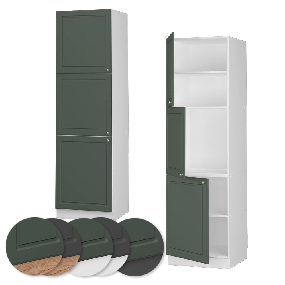 Mobile per forno da incasso Fame-Line Verde-oro rustico/Bianco 60 cm Vicco