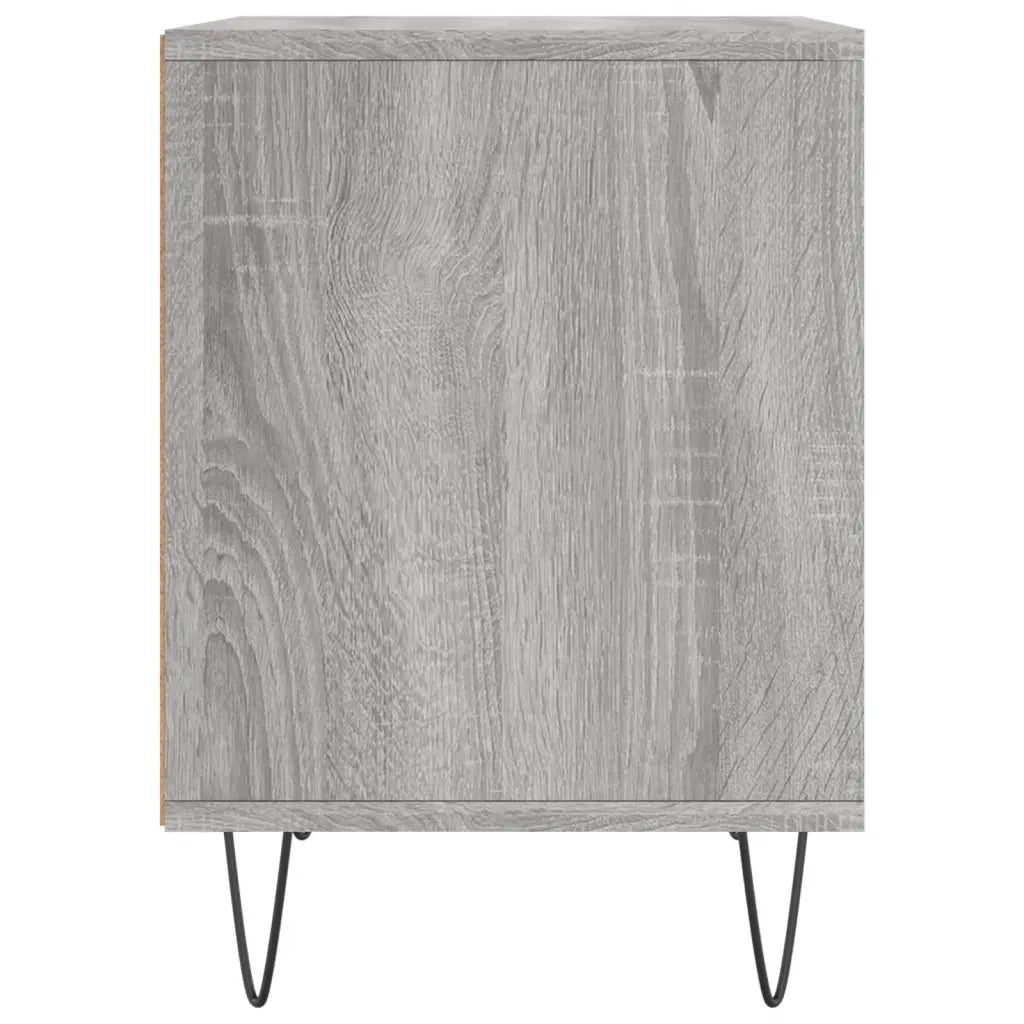 Comodini 2pz Grigio Sonoma 40x35x50 cm in Legno Multistrato 830729