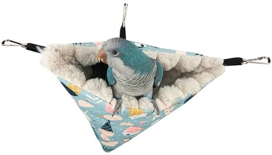Nido per Uccelli in Plastica Sospeso - Rifugio per Pappagalli/Conuri - Resistente al Freddo - Hanger in Metallo - Comodo e Sovraccosto per Uccelli