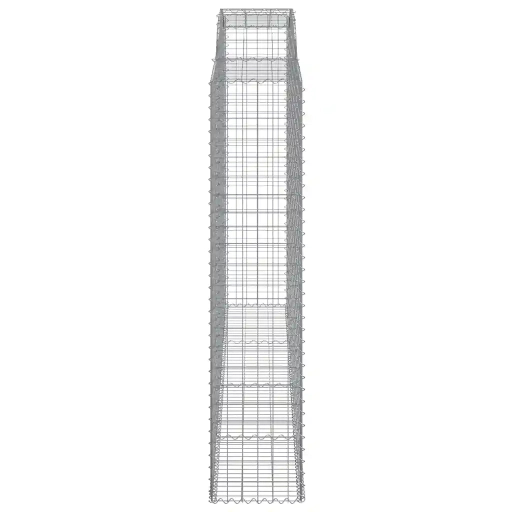 Cesti Gabbioni ad Arco 4 pz 300x50x220/240 cm Ferro Zincato 3146811