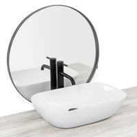 Lavabo Da Appoggio Rea Claudia 9447 White