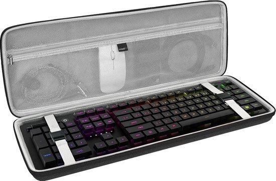 Tastiera Portatile Hard Shell 108 Tasti Tastiera Gaming Mechanica - Adatta per Razer BlackWidow V3 Ornata Chroma Grigio