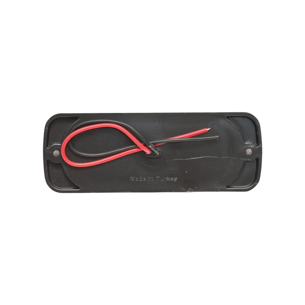 Lampada laterale LED rossa, 115 mm, 12V-24V, Breckner Germany.