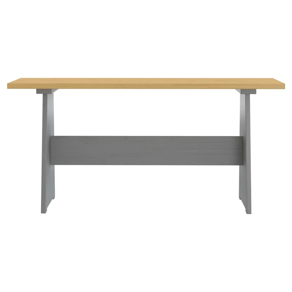 Set da Pranzo 3 pz Marrone Miele e Grigio in Legno di Pino cod mxl 12860