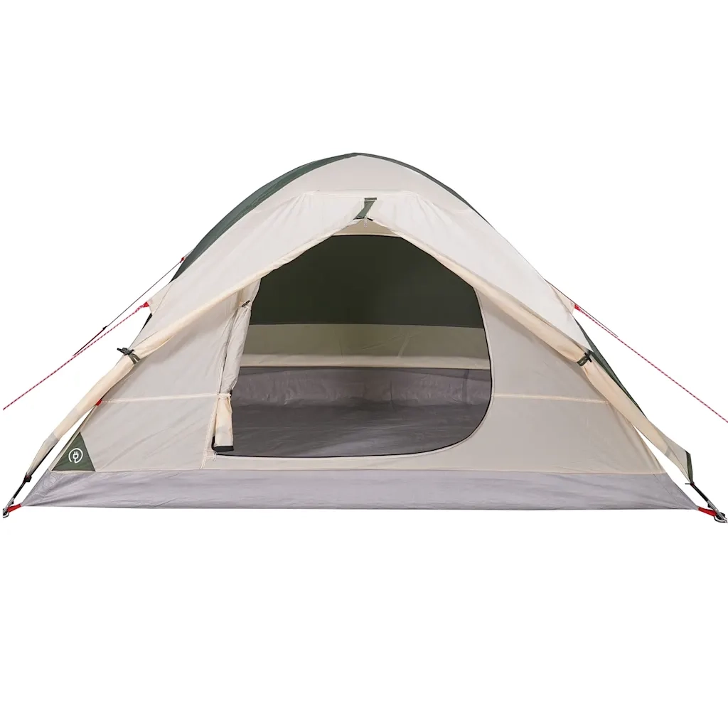 Tenda da Campeggio a Cupola per 2 Persone-Tenda per Escursionismo Verde Impermeabile 211850