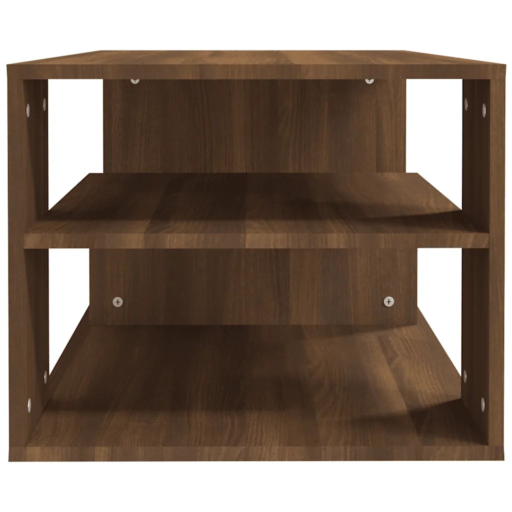 Tavolino Salotto Rovere Marrone 100x50x40cm Legno Multistrato cod mxl 29739