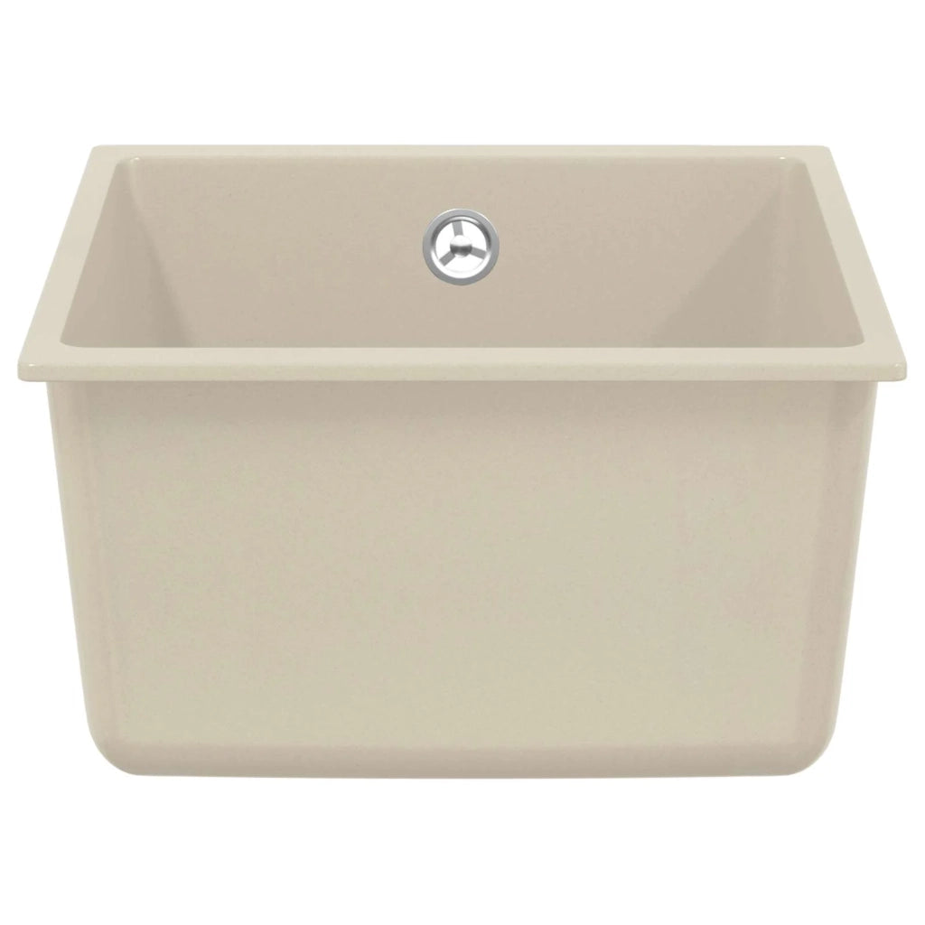 Lavello Beige 370 x 460 mm 80% Quarzo e 20% Resina