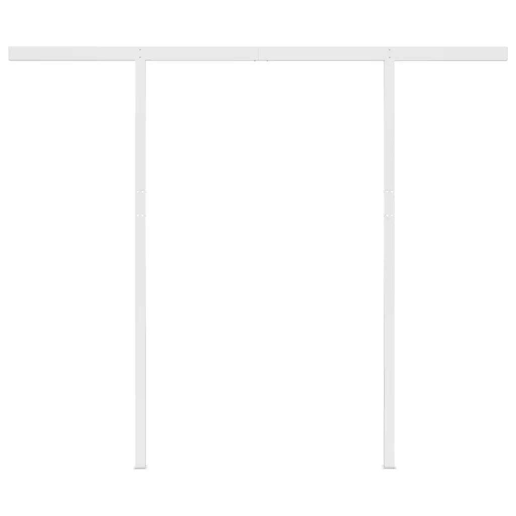 Tenda Automatica Sensore Vento LED 3x2,5 m Gialla Bianca 3069913