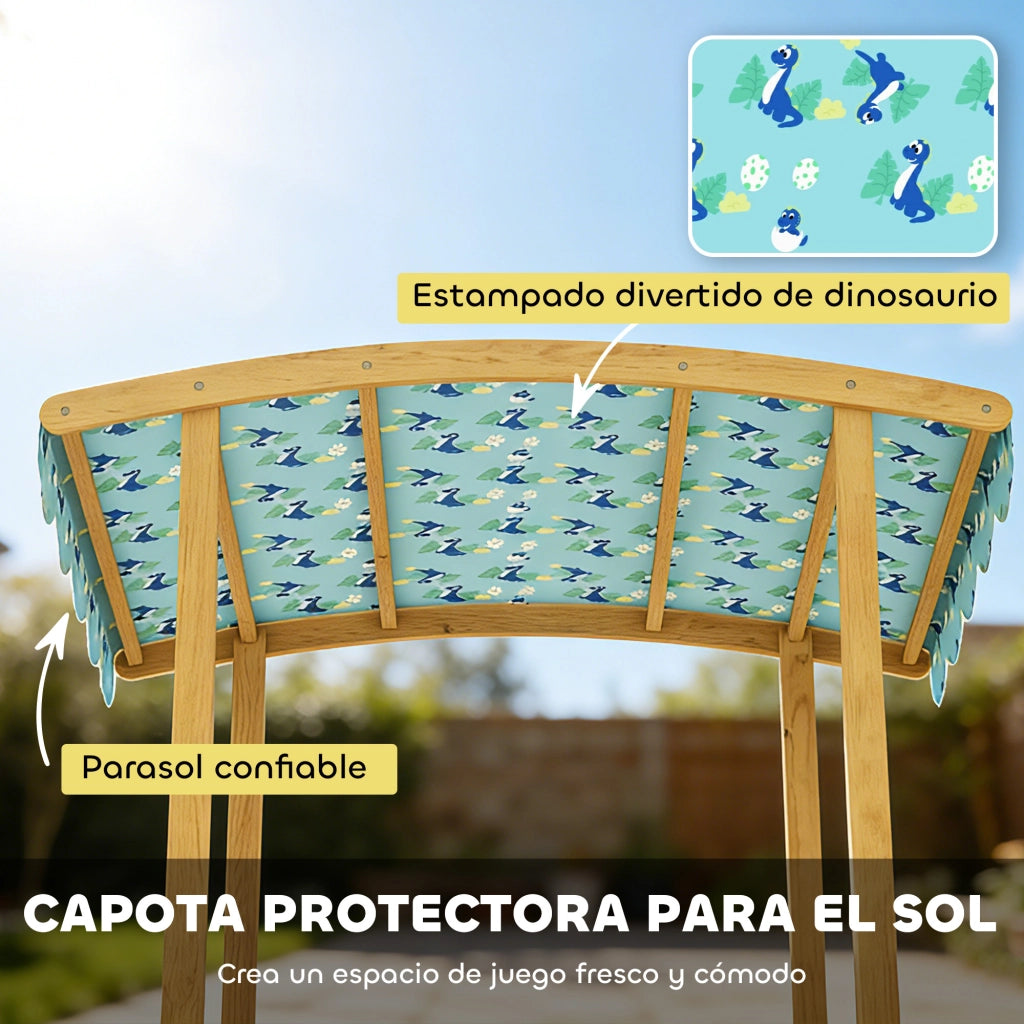 Sabbiera Legno Bambini Tetto Panchine Contenitori PP 3-6 Anni ¨C Xylo ¨C 128x118x121 cm Blu