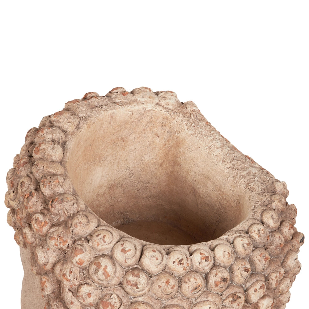 Vaso per piante Beige Outdoor Indoor Flower Pot Retro Buddha Head