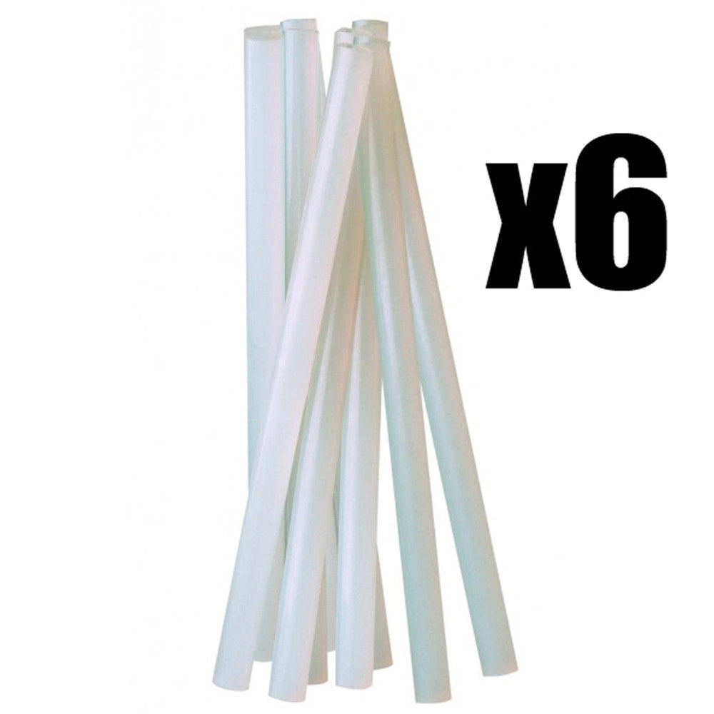 Trade Shop - 6 X Colla A Caldo Bastoncini Stick 20 Cm Multiuso Pistola Termocollante -