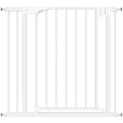 Cancelletto di sicurezza per scale, senza foratura, con chiusura automatica per bambini, cucina, scale, 76-89 x 76 cm, bianco
