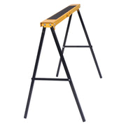 Set di 2 cavalletti pieghevoli con superficie antiscivolo e design compatto in ferro giallo 99,5x48,5x78 cm 20_0020077