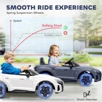 Auto Elettrica per Bambini di +3 Anni AUDI RS e-tron GT Auto a Batteria con Telecomando 103x58x41 cm Grigio